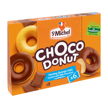 "St. Michel" Donuts Chocolate 180 gr - krofne prelivene čokoladom