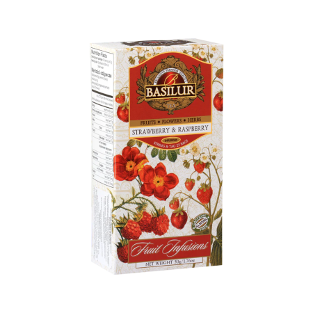 Basilur Fruit Infusions – Jagoda i Malina 25x1,8g