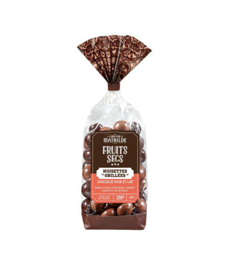 Chocolate Dragees with Hazelnuts in Milk and Dark Chocolate – 200g