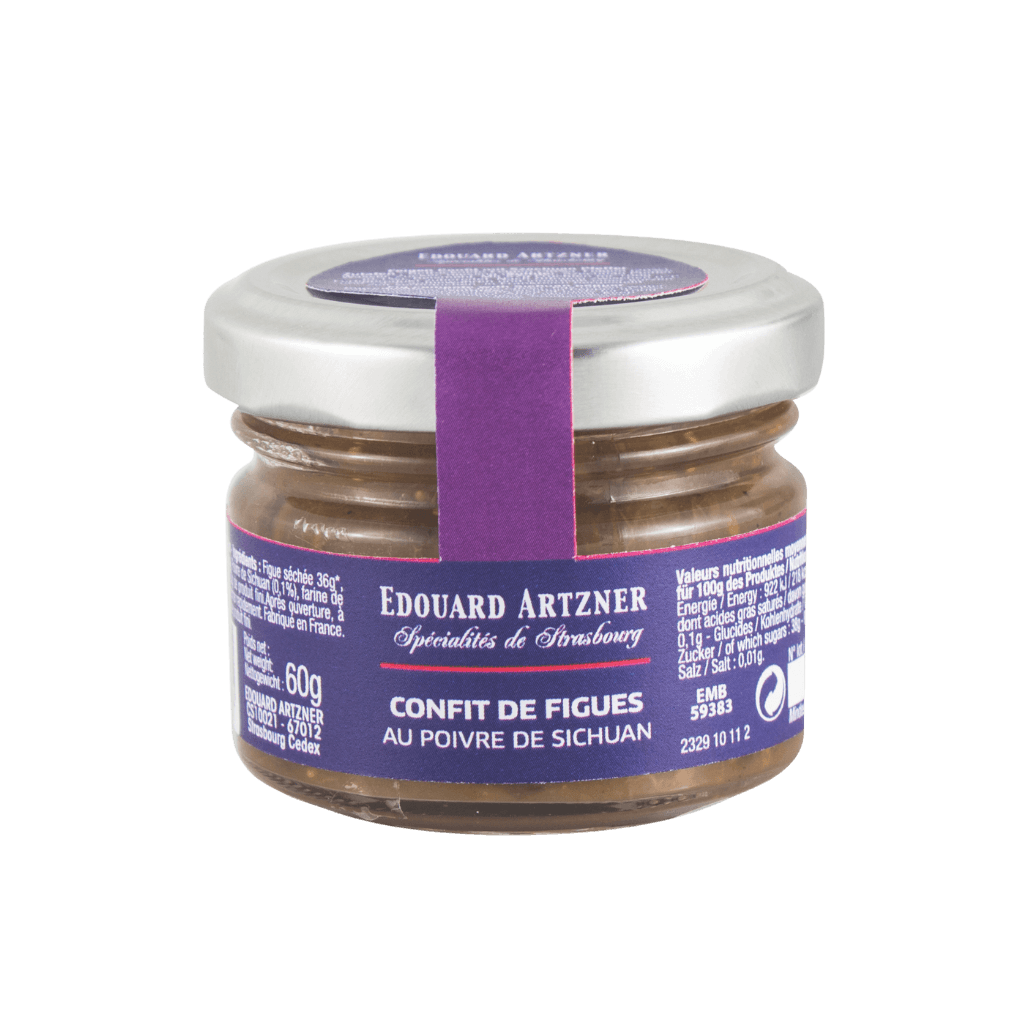 Duck Foie Gras Block with Fig and Sichuan Pepper Confit – 120 g + 60 g - Image 3
