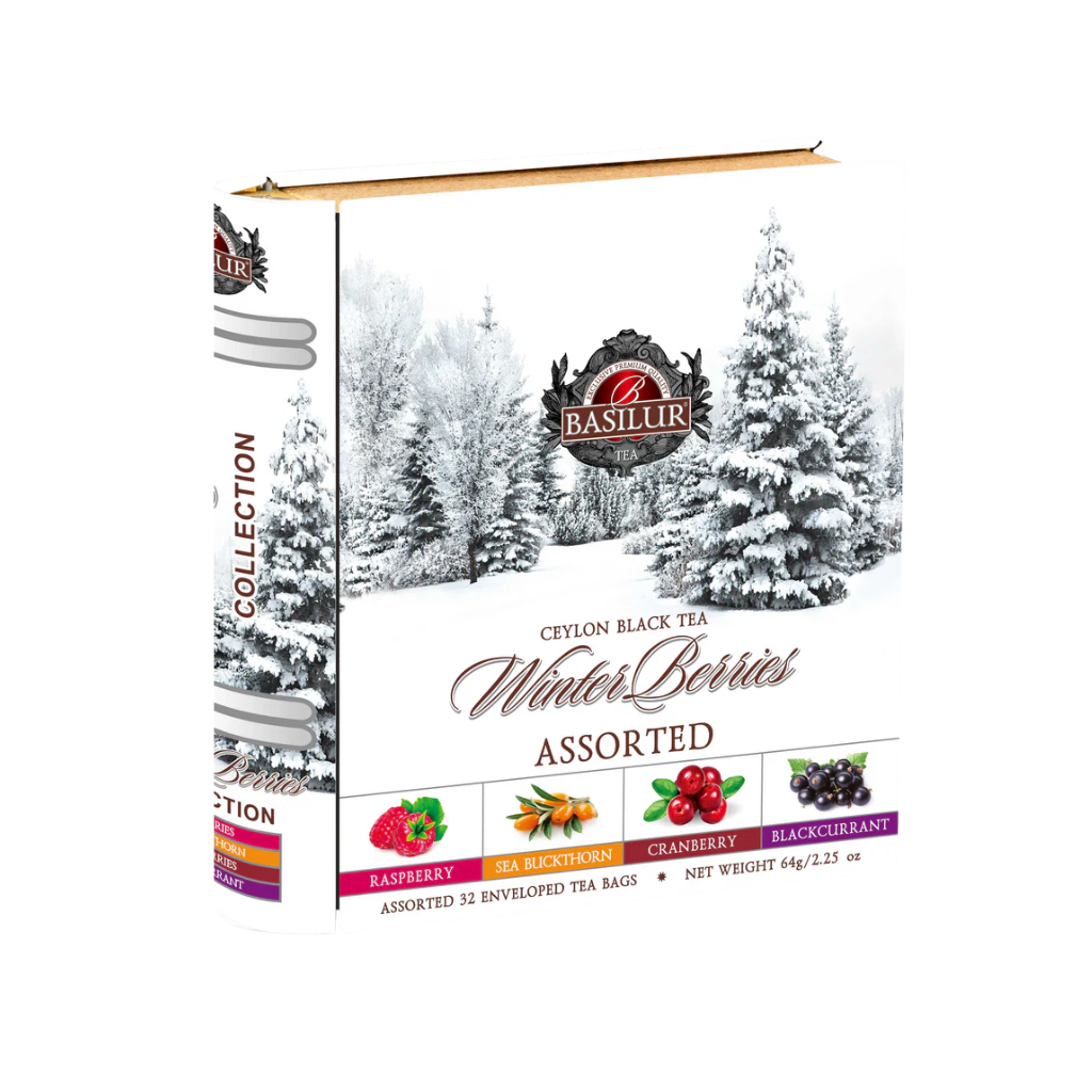 Basilur Winter Berries Collection Assorted - 4 ukusa u metalnoj kutiji - 32 kesice