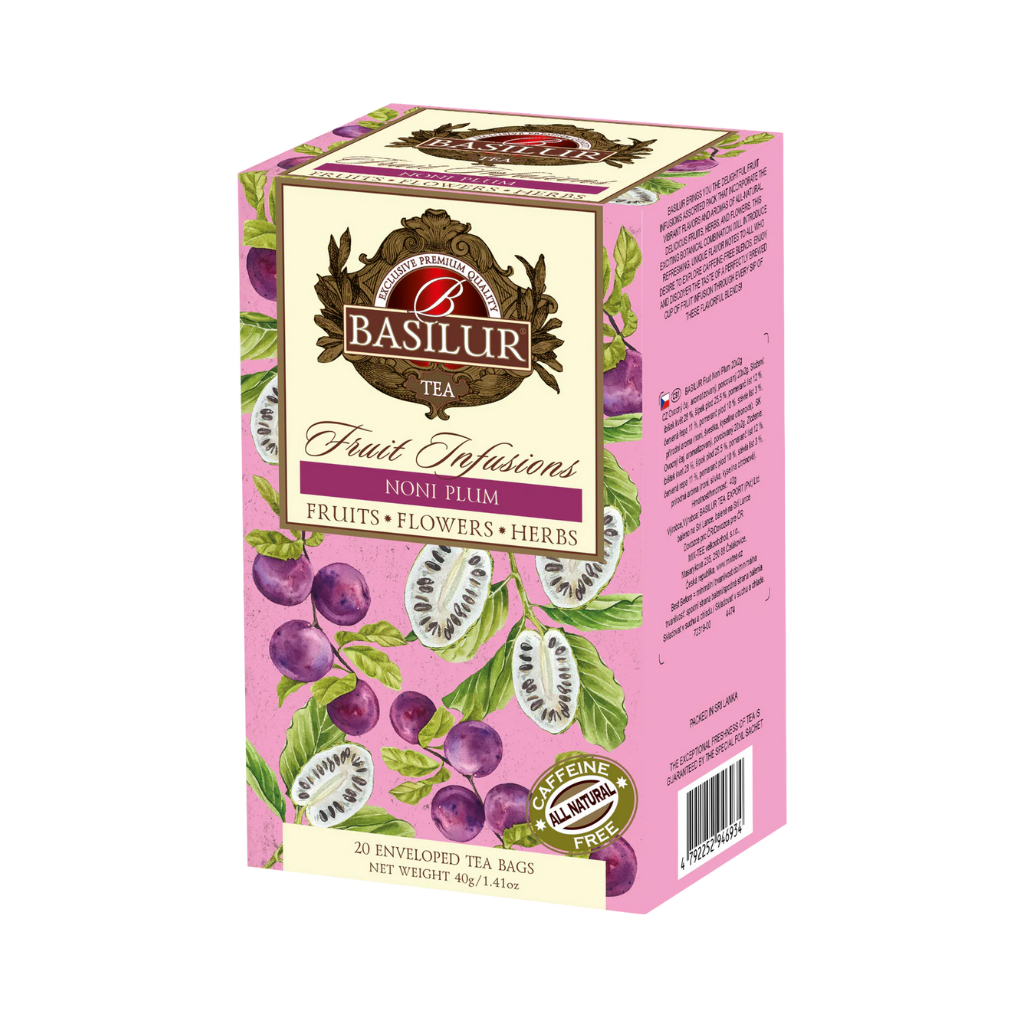 Basilur Fruit Infusions Collection Noni Šljiva - 20x1,5g