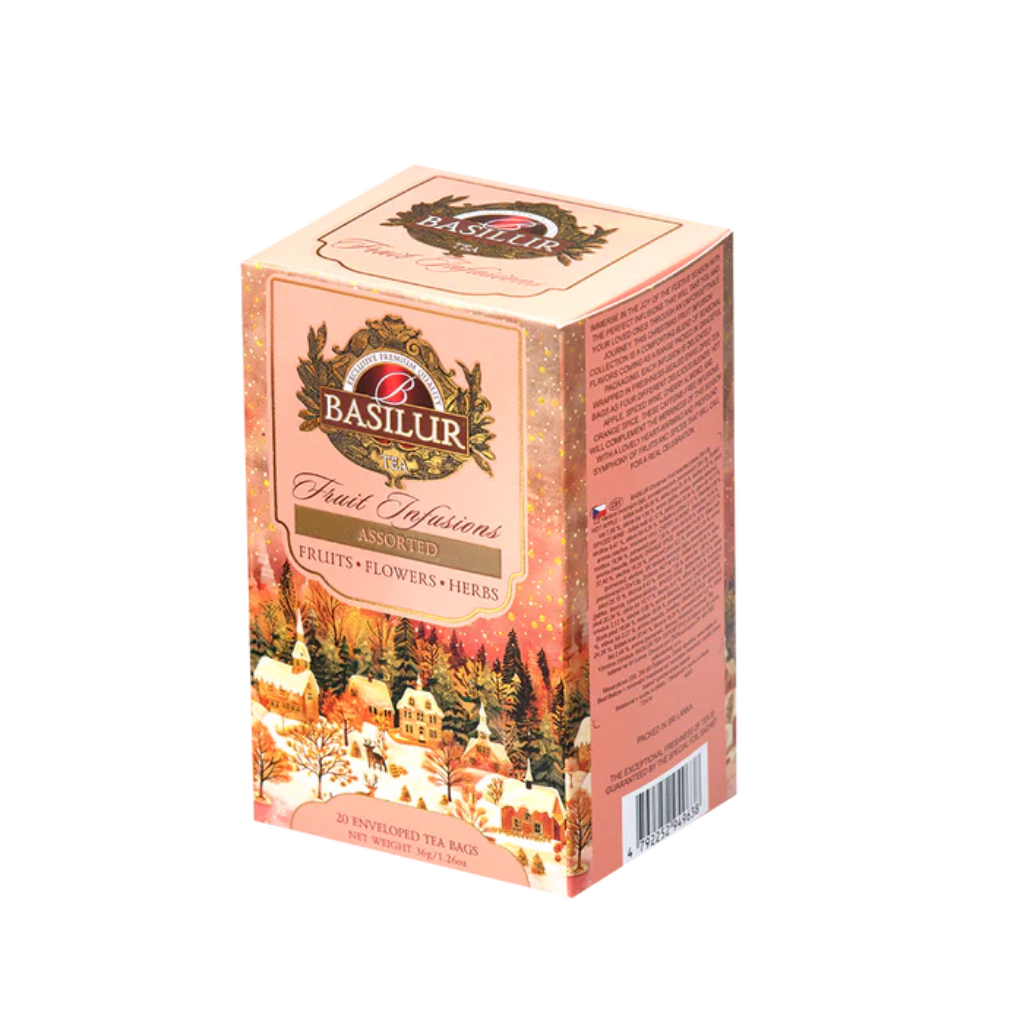 Basilur Fruit Infusions Collection - Christmas Style Assorted 4 ukusa 20x1,8g